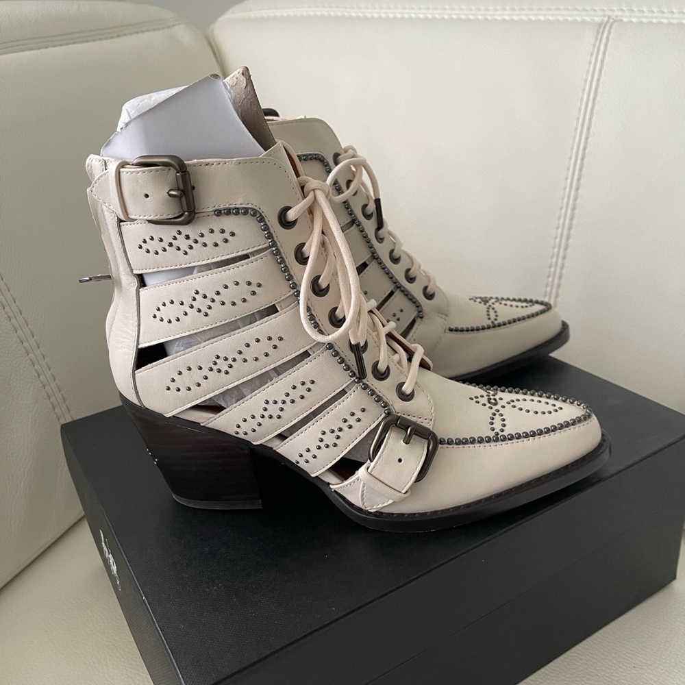 Coach leather boots